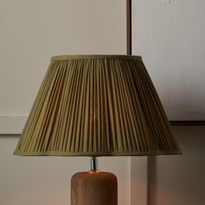Empire Cotton Lamp Shade ( Uno ), 18" H x 30" W x 30" D, Green