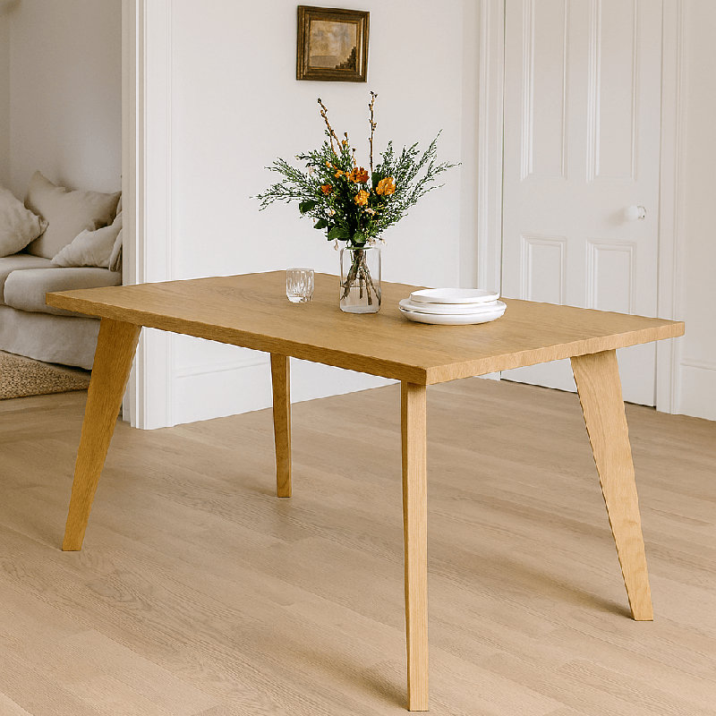 Corbridge Solid Oak Dining Table, 76cm H x 250cm W x 90cm D
