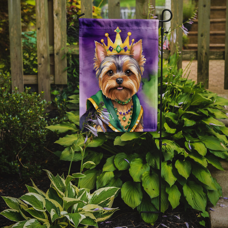 Drapeau de jardin double en polyester H 15,5 po x l 11,25 po