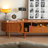 Solid Wood Extendable TV Stand with Curved Design
