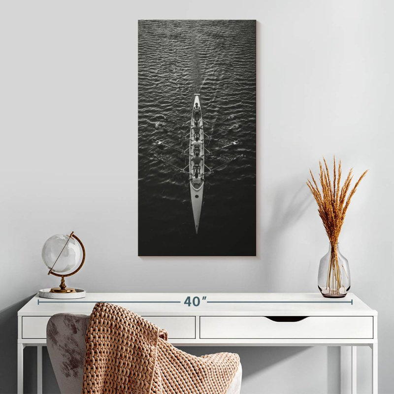 Rowing Team, 30" H x 15" W