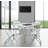 Resin 5-Piece Folding Square Table And Chair Set, Light Grey