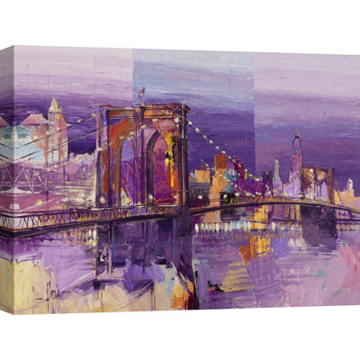 Brooklyn Bridge 1 Piece Wrapped Canvas Painting