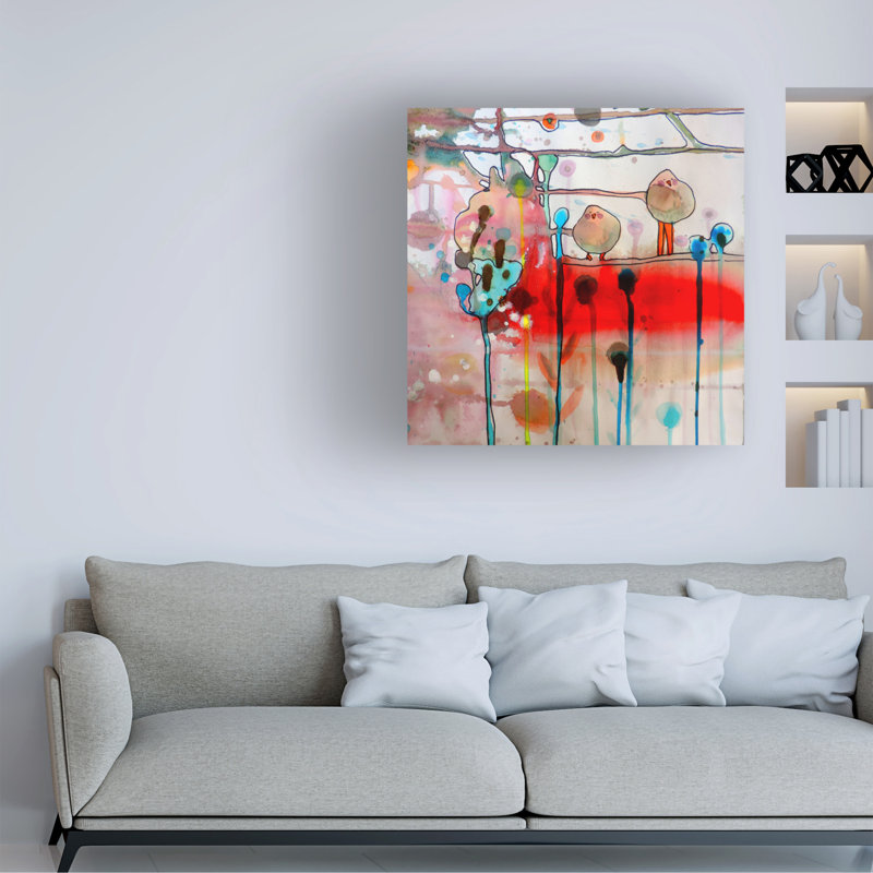 Art sur toile "ologicologic "par Sylvie Demers, H 14 po x l 14 po