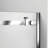  DreamLine Enigma Air 34 3/4 inch D x 48 3/8 inch W x 76 inch H Frameless Sliding Shower Enclosure in Brushed Stainless Steel-20961255-130713324