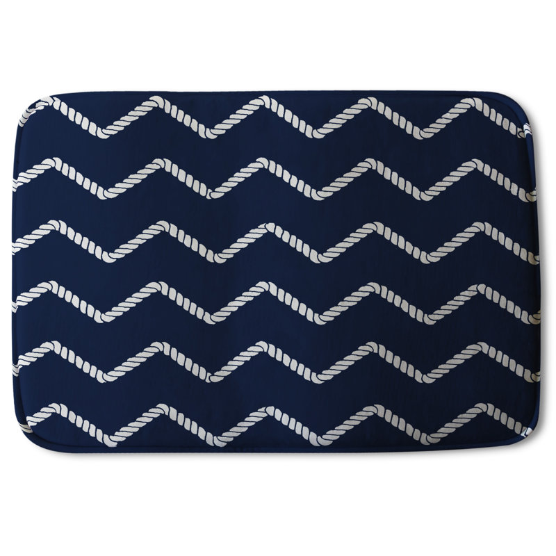 Akgül Memory Foam Non-Slip Bath Rug, Geometric 3