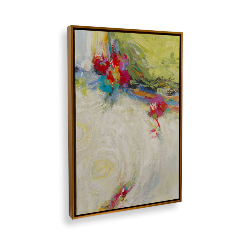 Reproduction d'art sur toile par Some Somelingling may occur, Cadre flottant sans passe-partout, H 18 po x l 12 po, Doré