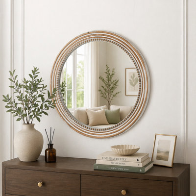 Rustic Round Wall Mirror
