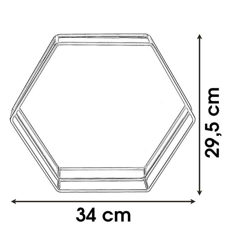 Felton Mirror Tray, 34cm H x 34cm W x 5cm D