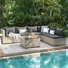 7 Pieces Rattan Patio Conversation Sets With Cushions
