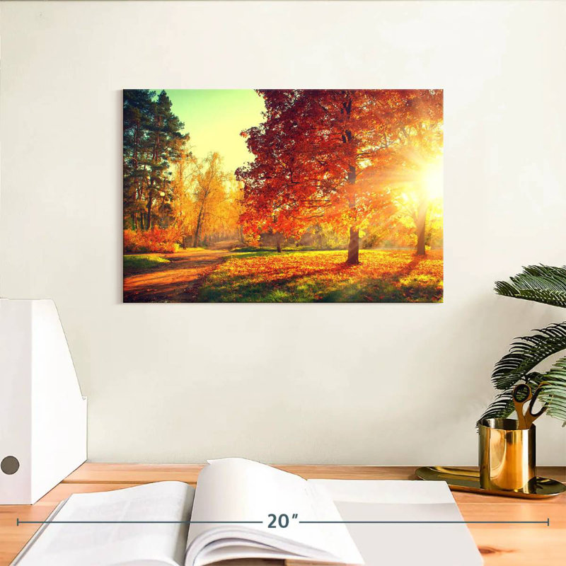 Coucher de soleil d'automne Alvord, H 8 po x l 12 po