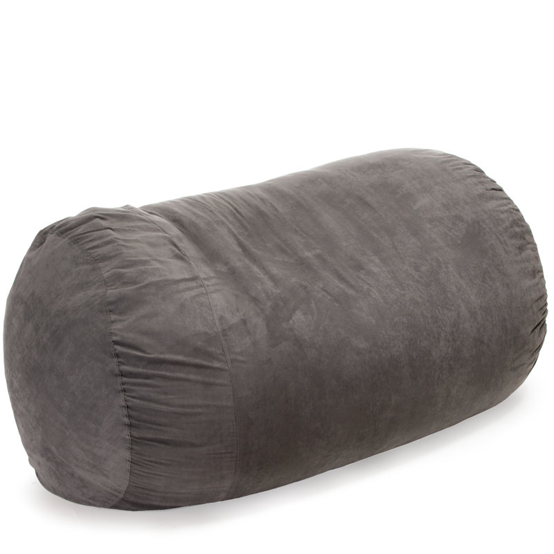 Larson Polyester Bean Bag Sofa, Charcoal