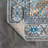 Nola Geometric Vintage Medallion Gray/Mustard/Turquoise Rug-1682345100