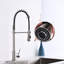 Robinet de cuisine à poignée simple en nickel brossé-802162729