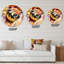 Composition graphique des silhouettes intérieures de l'homme - horloge murale moderne-59914531