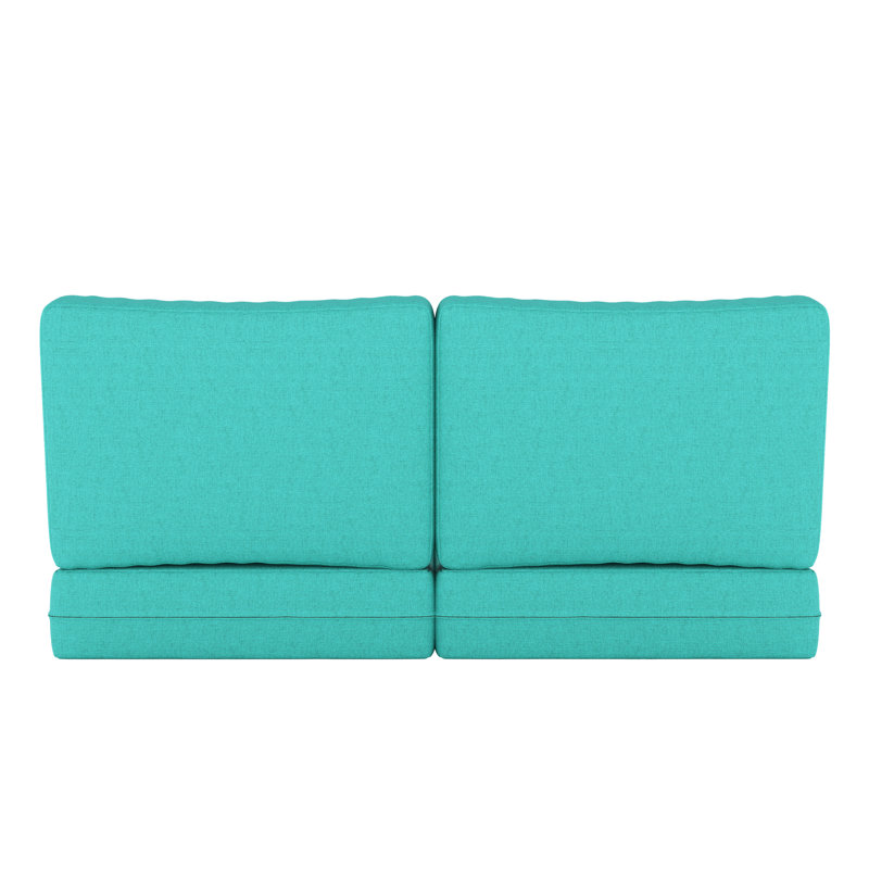 Sunbrella® Outdoor Loveseat Seat / Back Cushion, Sunbrella Bliss Breeze