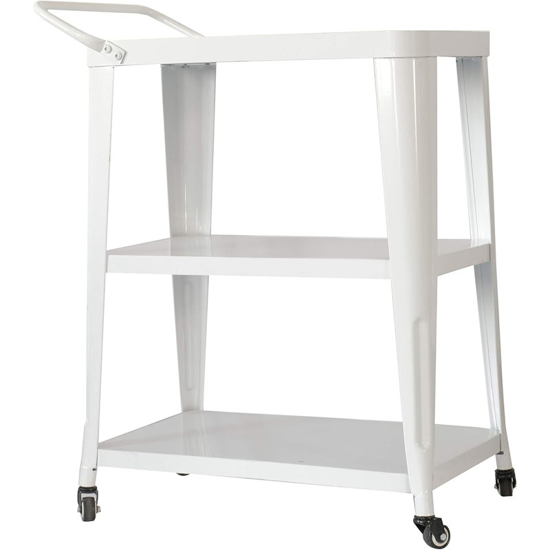 Cadre en métal à 3 niveaux, Blanc