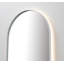 Miroir à miroir blanc mat avec cadre en métal mat et anti-buée-115192195-115192198-115192202