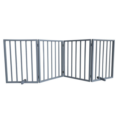 Barrière pour animaux autoportante en bois