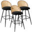 361° Swivel Upholstered Rattan Counter Height Bar Stool-1493172910-1521301506-1507232249