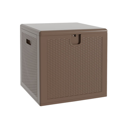 Boîte de rangement extérieure 80 gallons, grande boîte de rangement en résine imperméable pour l'intérieur et l'extérieur, bac de rangement verrouillable résistant aux UV pour patio, jardin, coussins, outils