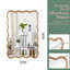 Miroir décoratif rectangulaire en bois massif de 20 po x 30 po couleur bois naturel naturel pour chambre à coucher, salle de bain, salon et entrée-130142746