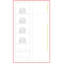 Garde-robe moderne, 93 po de hauteur, 4 portes, 18 po de largeur - PET gris-489348365