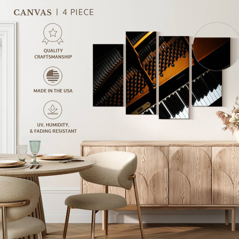 Abarca Opulent Grand Piano, 54" H x 84" W