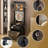 Makeup Vanity Set with LED Lights and Power Outlets-109873656