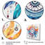«Orange» et «Blue Boho Dreamcatcher Watercolor», ensemble d'impressions sur toile-93339115