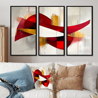 Subtil terrain de couleurs volcaniques I - Art mural minimaliste - ensemble de 3