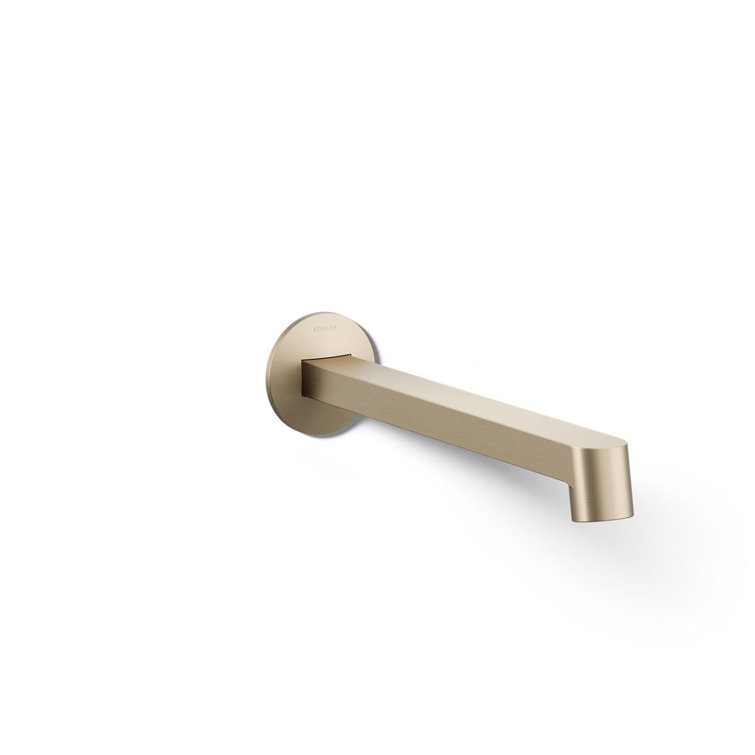 Components Wall-Mount Bathroom Sink Faucet Spout With Row Design 1.2 GPM
