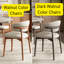 Mid-Century moderne enneigé / sable fritté pierre ronde bois massif en bois massif piédestal de forme noyer / ton noyer foncé (1 table, 4/6/8 chaises)-1511738396-1511738397-1516521033
