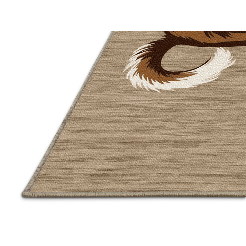Washable Chinese Crested Dogs Area Rug, Rectangle 2' x 3'