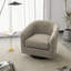 Bennett 73.1 Cm Wide Cotton Swivel Barrel Chair-82341194