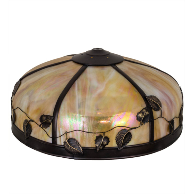 8 in. H x 18 in. W Glass Bowl Lamp Shade and Pendant Shade