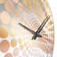 Horloge murale or et rose Soft Wave Fusion - formes abstraites-101235380