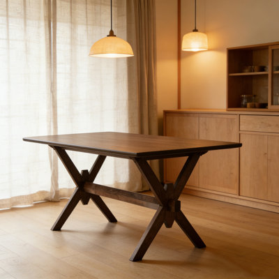 63" Double V Dining Table