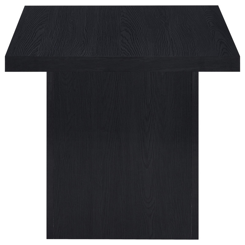 Table de bout carrée noire Exeter (table incluse seulement), Noir