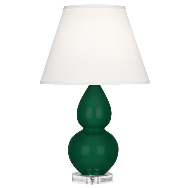 Petite lampe d'appoint à double gourde, Jungle, Perle