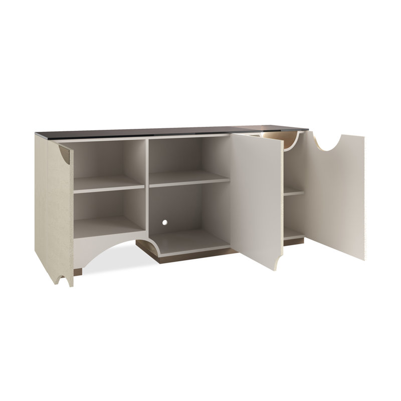 Chasm Media 72'' Glass Top Console Table