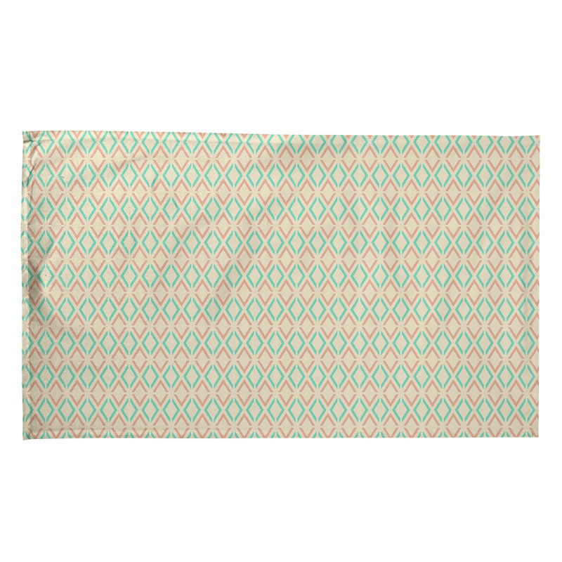Serviette de thé à losanges arrow Mcguigan, Sergé de coton