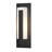 Vertical Bar Fluted Clear Glass 1-Bulb Outdoor Flush Mount-96129119-96129128