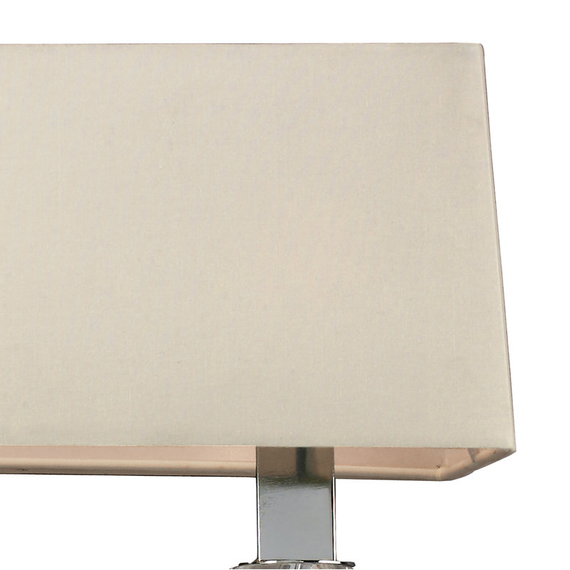 Armed Sconce, Cream, Yes, Polished Chrome