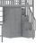 Heartlee Kids Full Loft Bed with Drawers-1713923099
