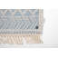 Colored Macrame Hand-woven Cream/Blue Rug-55988768