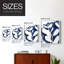 Bleu Eucalyptus II, reproduction encadrée - bois massif-1003155978-1003156469
