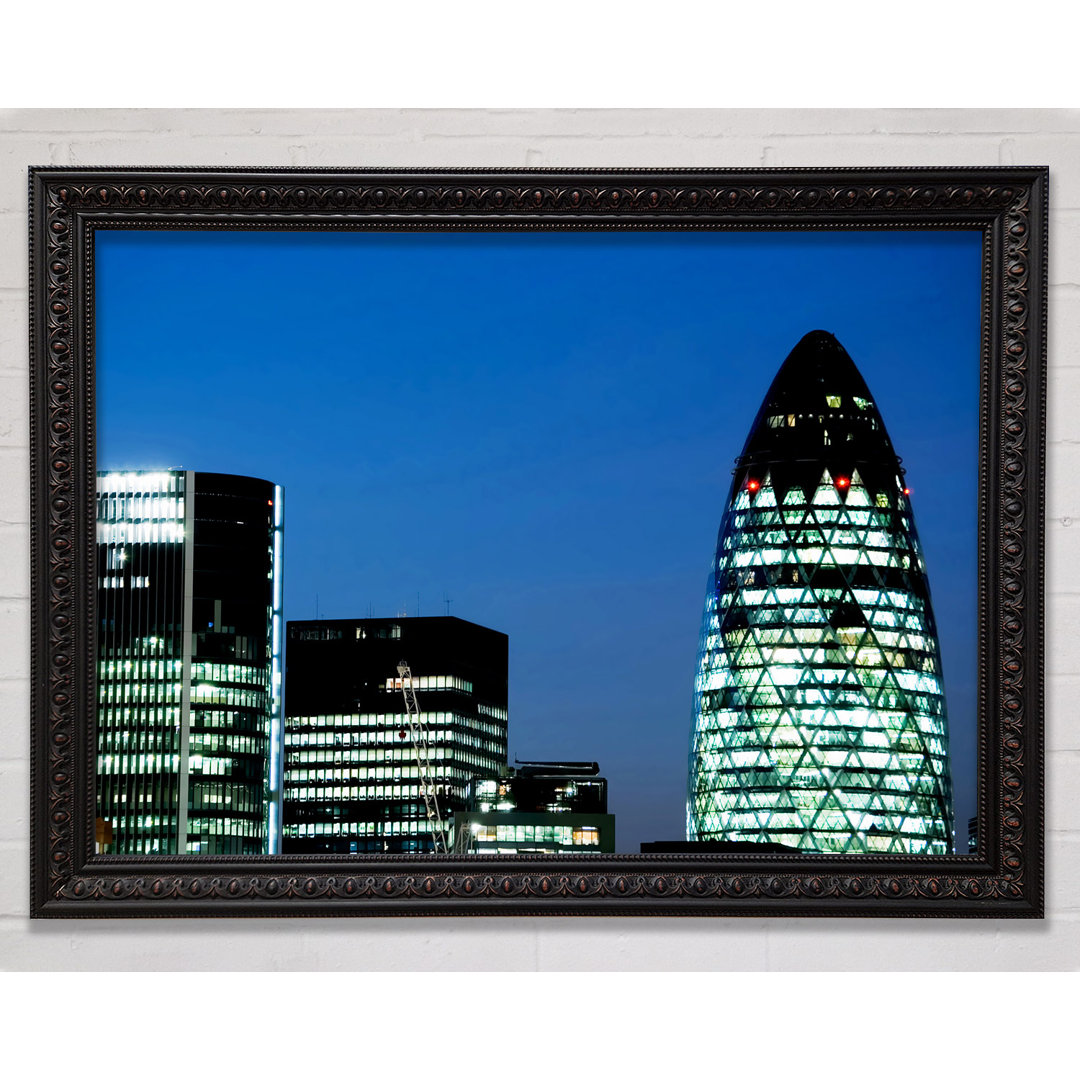 London Gherkin Night Lights - Druck