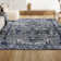 Lawton Modern Persian Vintage Medallion Light Gray/Navy Rug