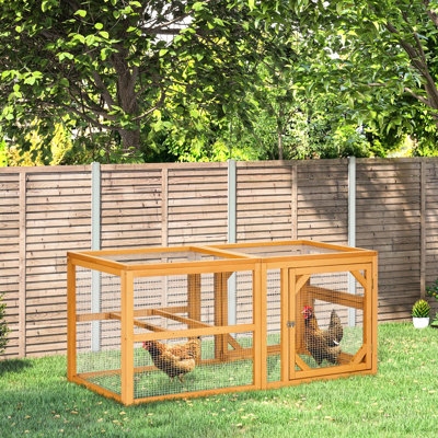 55 po Poulailler supplémentaire: Mini poulailler d'extérieur avec conception combinable pour 2 à 4 poulets